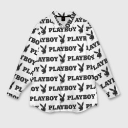 Мужская рубашка oversize 3D Playboy Плейбой