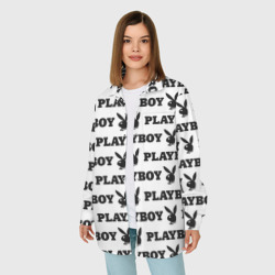 Женская рубашка oversize 3D Playboy Плейбой - фото 2