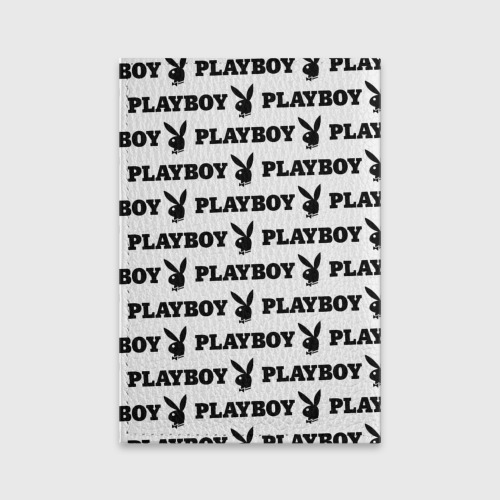 Обложка для паспорта матовая кожа Playboy Плейбой, цвет черный - фото 2