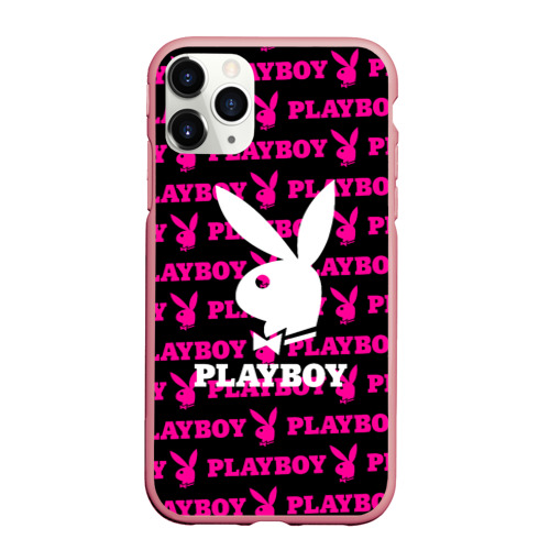 Чехол для iPhone 11 Pro Max матовый Playboy Плейбой, цвет баблгам