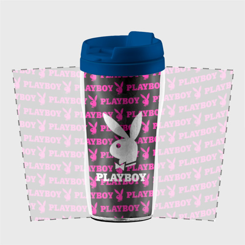 Термокружка-непроливайка Playboy Плейбой, цвет синий - фото 2