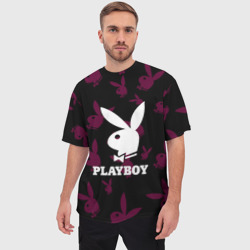 Мужская футболка oversize 3D Playboy pattern - фото 2