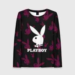 Женский лонгслив 3D Playboy pattern