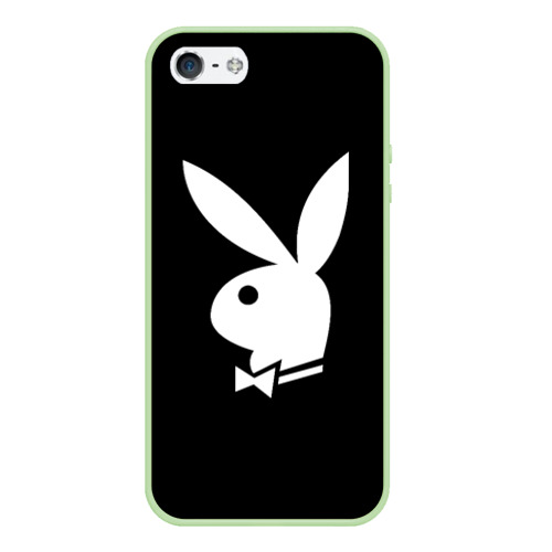 Чехол для iPhone 5/5S матовый Playboy, цвет салатовый
