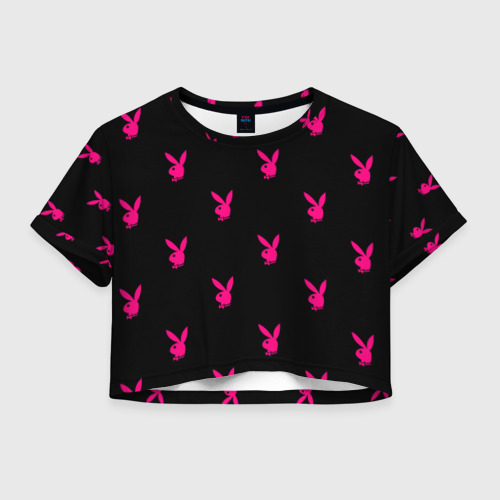 Женская футболка Crop-top 3D PLAYBOY Фото 01 Женская футболка Crop-top 3D PLAYBOY Фото 01
