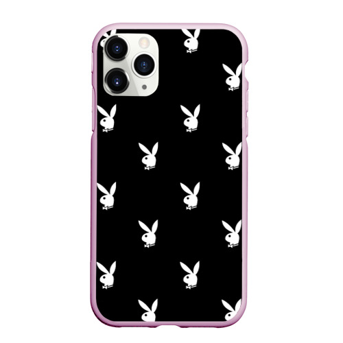 Чехол для iPhone 11 Pro матовый Плейбой паттерн Playboy pattern