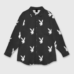 Мужская рубашка oversize 3D Плейбой паттерн Playboy pattern