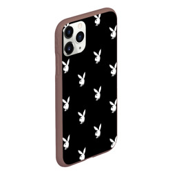 Чехол для iPhone 11 Pro Max матовый Плейбой паттерн Playboy pattern - фото 2