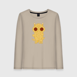 Женский лонгслив хлопок The flying spaghetti monster