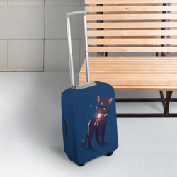 Чехол для чемодана 3D Киса с телефоном - фото 2