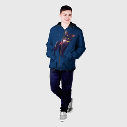 Мужская куртка 3D Киса с телефоном - фото 2