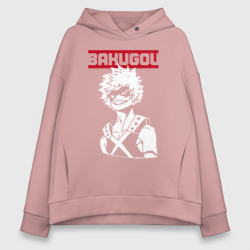 Женское худи Oversize хлопок Моя Геройская Академия Bakugou