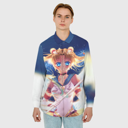 Мужская рубашка oversize 3D Sailor moon - фото 2