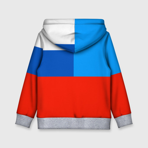 Детская толстовка 3D Флаг МЧС России, цвет меланж - фото 2