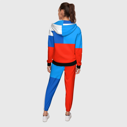 Женский костюм 3D Флаг МЧС России, цвет черный - фото 4