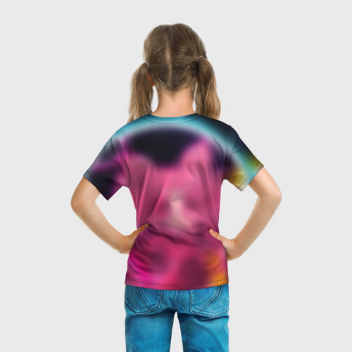 Детская футболка 3D с принтом ДОЧЬ ЛУНЫ, вид сзади #2