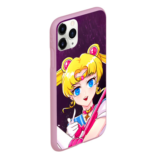 Чехол для iPhone 11 Pro Max матовый Sailor Moon, цвет розовый - фото 3