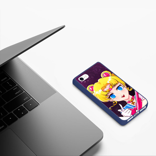 Чехол для iPhone 5/5S матовый Sailor Moon - фото 5