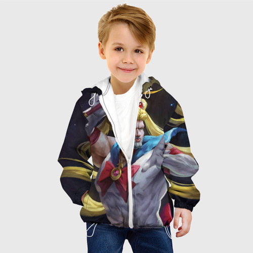 Детская куртка 3D Сейлор Панч, цвет белый - фото 3