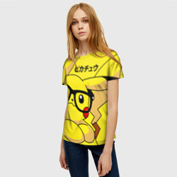 Женская футболка 3D Пикачу - фото 2