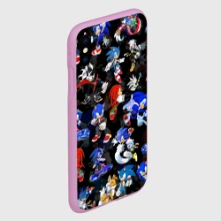 Чехол для iPhone XS Max матовый Sonic паттерн - фото 2