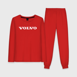 Женская пижама с лонгсливом хлопок Volvo Вольво