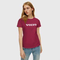 Женская футболка хлопок Volvo Вольво - фото 2