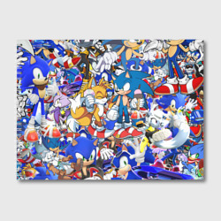 Альбом для рисования Sonic pattern Соник
