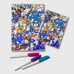 Блокнот Sonic pattern Соник