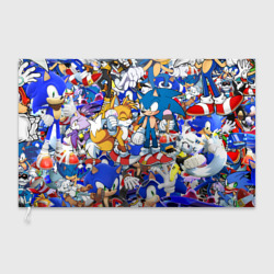 Флаг 3D Sonic pattern Соник