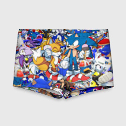 Детские купальные плавки 3D Sonic pattern Соник