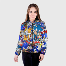 Женская куртка 3D Sonic pattern Соник - фото 2