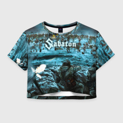 Женская футболка Crop-top 3D Sabaton