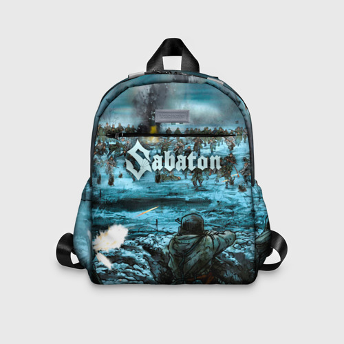 Детский рюкзак 3D с принтом Sabaton, вид спереди #2