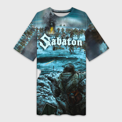 Платье-футболка 3D Sabaton, цвет 3D печать