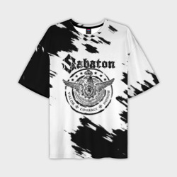 Мужская футболка oversize 3D Sabaton