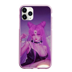 Чехол для iPhone 11 Pro Max матовый Pink hear