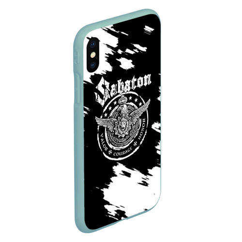 Чехол для iPhone XS Max матовый Sabaton, цвет мятный - фото 3