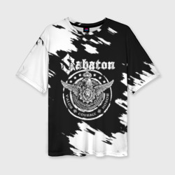 Женская футболка oversize 3D Sabaton