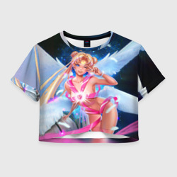 Женская футболка Crop-top 3D Sexy Sailor Moon перевоплощается 