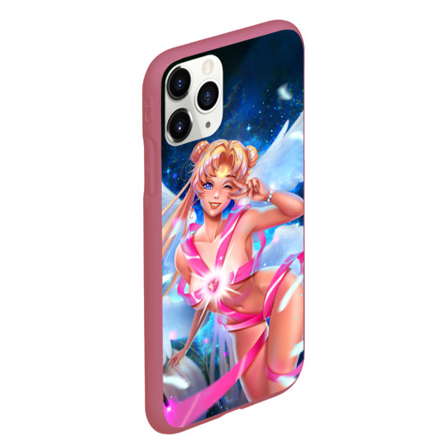 Чехол для iPhone 11 Pro Max матовый Sexy Sailor Moon перевоплощается , цвет малиновый - фото 3