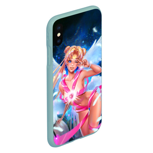 Чехол для iPhone XS Max матовый Sexy Sailor Moon перевоплощается , цвет мятный - фото 3
