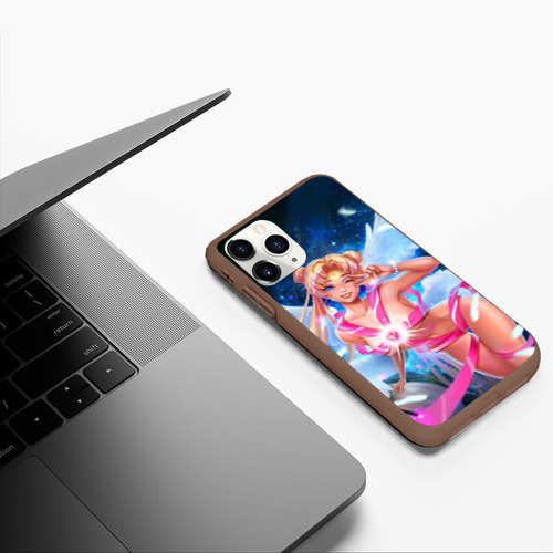 Чехол для iPhone 11 Pro матовый Sexy Sailor Moon перевоплощается , цвет коричневый - фото 5