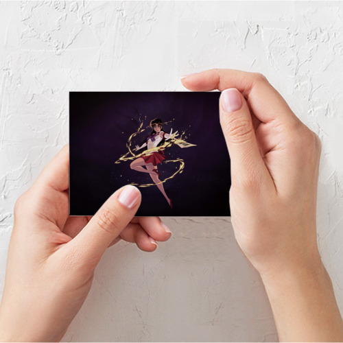 Поздравительная открытка Sailor mars, цвет белый - фото 3
