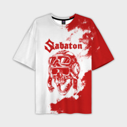 Мужская футболка oversize 3D Sabaton