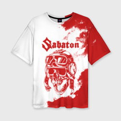 Женская футболка oversize 3D Sabaton