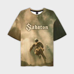 Мужская футболка oversize 3D Sabaton