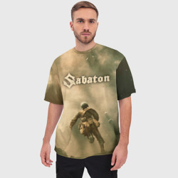 Мужская футболка oversize 3D Sabaton - фото 2
