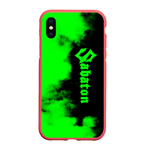 Чехол для iPhone XS Max матовый Sabaton, цвет красный