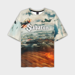 Мужская футболка oversize 3D Sabaton